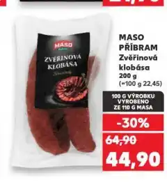 Kaufland Zvěřinová klobása nabídka