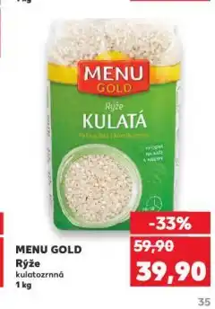 Kaufland Menu gold rýže nabídka
