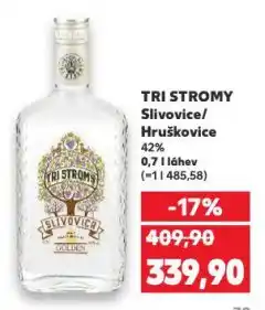 Kaufland Tri stromy slivovice nabídka