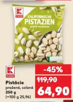 Kaufland Pistácie nabídka