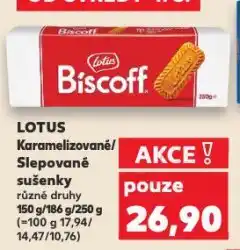 Kaufland Lotus slepované sušenky nabídka