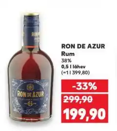 Kaufland Ron de azur rum nabídka