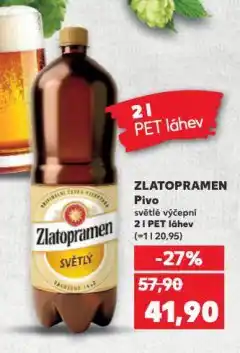 Kaufland Pivo zlatopramen nabídka