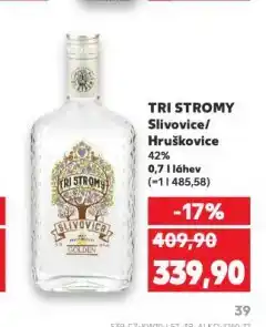 Kaufland Tri stromy hruškovice nabídka