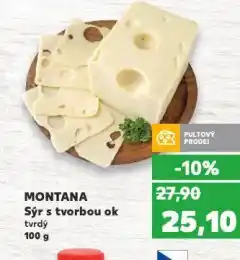 Kaufland Montana sýr s tvorbou ok nabídka