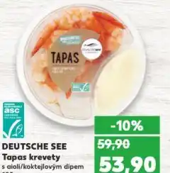 Kaufland Tapas krevety nabídka