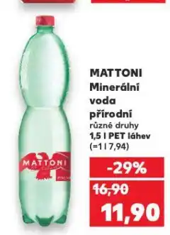 Kaufland Mattoni nabídka