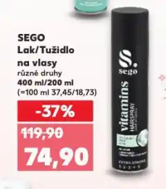 Kaufland Sego lak na vlasy nabídka