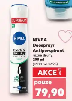 Kaufland Nivea antiperspirant nabídka