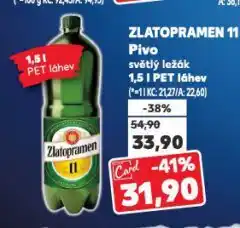 Kaufland Pivo zlatopramen nabídka