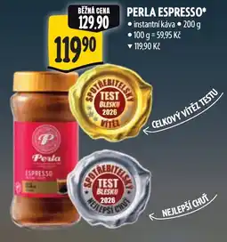 Albert Perla espresso nabídka