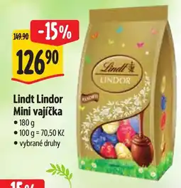 Albert Lindt Lindor Mini vajíčka nabídka