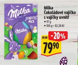 Albert Milka Čokoládové vajíčko s vajíčky uvnitř nabídka