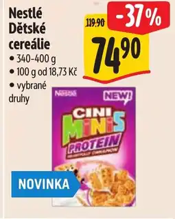 Albert Nestlé Dětské cereálie nabídka