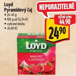 Albert Loyd Pyramidový čaj nabídka