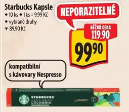Albert Starbucks Kapsle nabídka