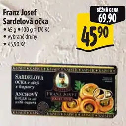 Albert Franz Josef Sardelová očka nabídka