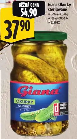 Albert Giana Okurky sterilované nabídka