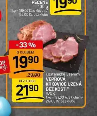 Flop VEPŘOVÁ KRKOVICE UZENÁ BEZ KOSTI nabídka