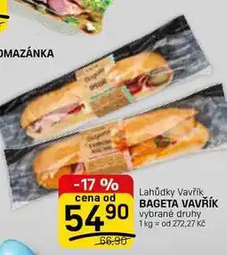 Flop BAGETA VAVŘÍK vybrané druhy nabídka