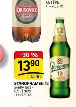 Flop STAROPRAMEN 12 světlý ležák nabídka