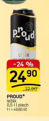 Flop PROUD ležák 0,5l, plech nabídka