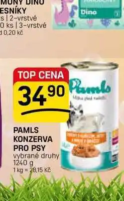 Flop PAMLS KONZERVA PRO PSY vybrané druhy nabídka