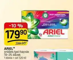 Flop ARIEL prášek/gel/kapsle 19-25 dávek nabídka