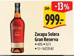Albert Zacapa Solera Gran Reserva nabídka