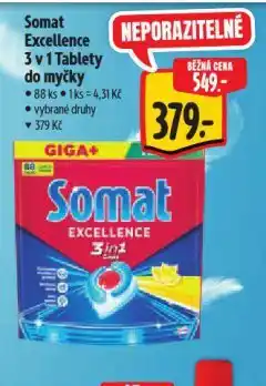 Albert Somat excelence tablety do myčky nabídka