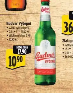 Albert Pivo budvar výčepní nabídka