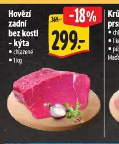 Albert Hovězí zadní bez kosti nabídka