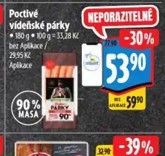 Albert Poctivé vídeňské párky nabídka