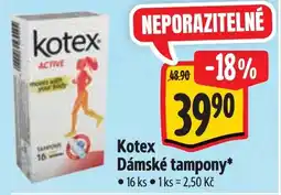 Albert Kotex Dámské tampony nabídka