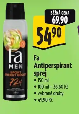 Albert Fa Antiperspirant sprej nabídka