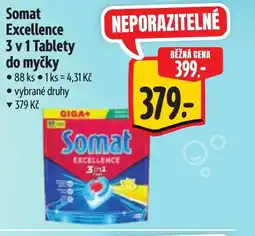Albert Somat Excellence 3 v 1 Tablety do myčky nabídka