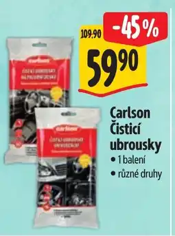 Albert Carlson Čisticí ubrousky nabídka