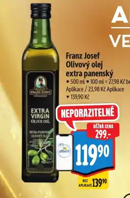 Albert Franz Josef Olivový olej extra panenský nabídka