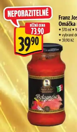 Albert Franz Josef Omáčka na těstoviny nabídka