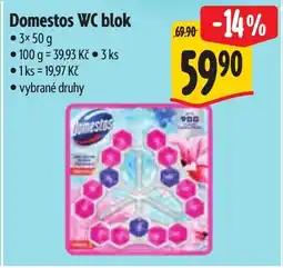 Albert Domestos WC blok nabídka