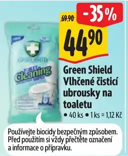 Albert Green Shield Vlhčené čisticí ubrousky na toaletu nabídka