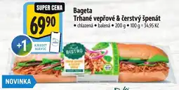 Albert Bageta Trhané vepřové & čerstvý špenát nabídka