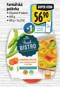 Albert Farmářská polévka nabídka