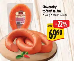 Albert Slovenský točený salám nabídka