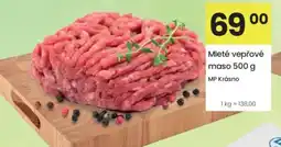 Kubík potraviny Mleté vepřové maso nabídka