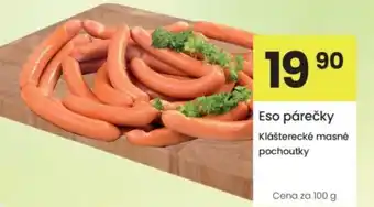 Kubík potraviny Eso párečky nabídka