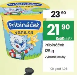 Kubík potraviny Pribináček nabídka