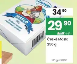 Kubík potraviny Lacrum České Máslo nabídka