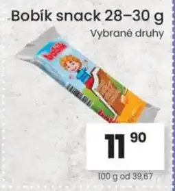 Kubík potraviny Bobík snack nabídka