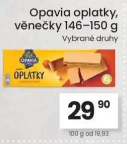Kubík potraviny Opavia oplatky, věnečky nabídka